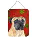 Carolines Treasures SC9425DS1216 Mastiff Red and Green Snowflakes Holiday Christmas Wall or Door Hanging Prints 12x16