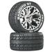 Duratrax Bandito ST 2.8 Mounted 1/2 Offset C2 Chrm 2 DTXC3545 RC Tire