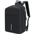 Laptop Backpack Water Resistant Anti-Theft Bag with USB Charging Port and Lock Business Backpacks black