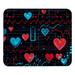 Valentine s Day Printed Square Desk Pad 8.3x9.8 Inch Non-Slip Rubber Bottom Gaming Mousepad Desk Mat for Office and Gaming
