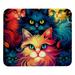 Cat 8.3x9.8 Inch Square Desk Mat with Non-Slip Rubber Bottom for Office and Gaming â€“ Printed Mouse Mat Desk Mat Gaming Mouse Pad