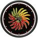 SignMission CL-HOT PEPPERS Hot Peppers Wall Clock - Sauce Red Chili Pepper Cayenne