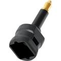 AudioQuest - Toslink-to-3.5mm Mini Optical Adapter - Black