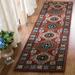 SAFAVIEH Heritage Diarmait Floral Wool Runner Rug Red/Black 2 3 x 8