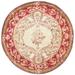 SAFAVIEH Empire Milton Oriental Wool Area Rug Light Gold/Red 4 x 4 Round