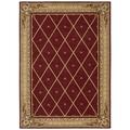 Nourison Ashton House Wool Area Rug Red 7 5 Round Latex Free Wool Border 8 Runner Indoor Living Room