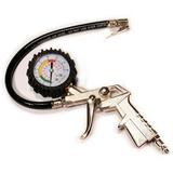 Primefit Tools and Accessories C1005 Aluminum Tire Inflator with Large Gauge and Pistol Grip Clip-On Chuck