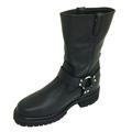 Men s Motorcycle Boots Engineer Harness Full Grain Leather 12 Classic Biker Riding