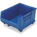 Quantum Storage Systems 239510BL Mobile Hulk Plastic Stacking Bin Blue - 18.25 x 29.87 x 12 in.