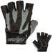 Contraband Black Label 5150 Mens Pro Leather Fingerless Weight Lifting Gloves - Durable Light - Medium Padded Split Leather Gym Gloves - Perfect Classic Lifting Gloves (Pair) (Gray X-Large)