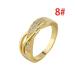 Deyared Women s Gold Rings Gold Plated Ring Set Women Creative Ribbon Plated 18k Yellow Gold Diamond Ring Ring Under $4 Ring for Women on Clearance