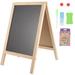 WhiteBeach 1 Set of Double Sided Chalk Board Children Whiteboard Writing Board Freestanding Chalk Board for Kids