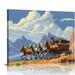 Gotuvs Sisters Oregon Mountain Stagecoach Giclee Art Print Poster from Travel Artwork