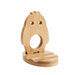 Cute Cell Phone Stand Accessories Office Supplies for Desk Bamboo Wood Cell Phone Holder Desktop for All Mobile Phones iPhone 11 12 XS Max XR Android Smartphone iPad Tablet (Penguin)