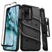 ZIZO BOLT BUNDLE FOR ONEPLUS NORD N300 5G HOLSTER CASE WITH TEMPERED GLASS - BLACK