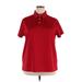 Lands' End Short Sleeve Polo Shirt: Red Tops - Women's Size 2X