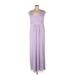 David's Bridal Cocktail Dress - Maxi: Purple Dresses - Women's Size 16