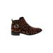 Steven by Steve Madden Ankle Boots: Brown Leopard Print Shoes - Women's Size 7 1/2 - Almond Toe
