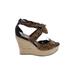 Ugg Wedges: Brown Animal Print Shoes - Women's Size 7 1/2