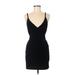 American Apparel Casual Dress - Bodycon: Black Solid Dresses - Women's Size Medium