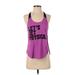 Victoria's Secret Pink Active Tank Top: Purple Activewear - Women's Size X-Small