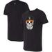 Men's Black Llamas de Hickory Copa la Diversion Sugar Skull Tri-Blend T-Shirt