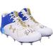 Brandon Nimmo New York Mets Autographed Game-Used White and Blue Under Armour Cleats from the 2023 MLB Season