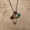 Anthropologie Jewelry | Charm Necklace | Color: Blue/Brown | Size: Os