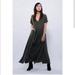 Free People Dresses | Free People Maxi Dress Size M Green Silk Layer Bohemian Langenlook | Color: Green | Size: M