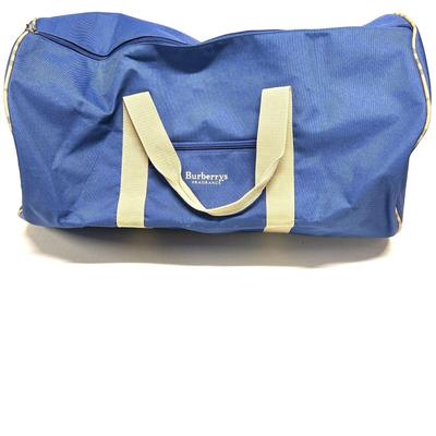 Burberry Bags | Blue Burberry Fragrance Duffle Bag Sports Travel Tote Luggage Large 22x12x12 | Color: Blue | Size: Os