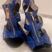 Michael Kors Shoes | Michael Kors Patten Leather Blue Heels. Size 8.5 | Color: Blue | Size: 8.5