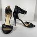 Nine West Shoes | Nine West Black Dechico Ankle Straps Women's Heels Sexy Pumps Shoes Size 9.5 | Color: Black | Size: 9.5