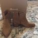 Madewell Shoes | Madewell Suede Brown Ankle Boots - 7.5 (Worn Once) | Color: Cream/Tan | Size: 7