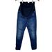 Madewell Jeans | Madewell Maternity Skinny Denim Jeans Stretch Belly Band Size 28 Medium Wash | Color: Blue | Size: 28m