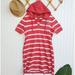 Ralph Lauren Dresses | 90s Vintage Lauren Jeansco Nautical Striped Hooded Dress L Red White | Color: Red | Size: L