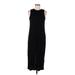 H&M Casual Dress - Sheath High Neck Sleeveless: Black Print Dresses - Women's Size Medium