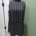 Nine West Tops | Nine West Women's Tunic Top Size Med Black White Stripes Sleeveless Free Ship | Color: Black/White | Size: M