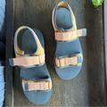 Madewell Shoes | Madewell The (Re)Sourced Neoprene Jay Sandals 11 | Color: Gray/Orange | Size: 11