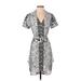 Alberto Makali Casual Dress - Shirtdress: Silver Paisley Dresses - New - Women's Size Small