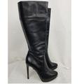 Michael Kors Shoes | Michael Kors Womens 6 Boots Ailee Studded Stiletto Black Leather | Color: Black | Size: 6