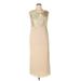 R&M Richards Cocktail Dress: Tan Dresses - Women's Size 10 Petite