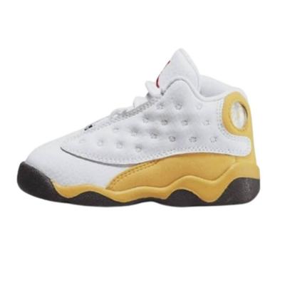 Nike Shoes | Nike Air Jordan 13 Retro 'Del Sol' Td Sneakers Size 11c | Color: White/Yellow | Size: 11c