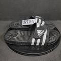 Adidas Shoes | Adidas Adissage Slides Mens Sz 8 Black White Comfort Sandals | Color: Black/White | Size: 8