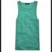 J. Crew Tops | New Jcrew Women’s Ribbed Cutaway Tank Clover Size Medium Nwt | Color: Green | Size: M