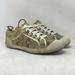 Coach Shoes | Coach Womens Taupe Gold Sneaker Shoes Size 10 B | Color: Gold | Size: 10