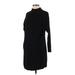 Hatch Casual Dress - Mini High Neck 3/4 sleeves: Black Print Dresses - Women's Size X-Small Maternity