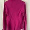 Lululemon Athletica Jackets & Coats | Lululemon Pink Front Zip Jacket With Zip Pockets And Thin Hole And Cuffing. | Color: Pink | Size: 4