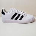 Adidas Shoes | Adidas Unisex Big Kids Grand Court 2.0 K White/Core Black Gw6511 | Color: Black/White | Size: Various