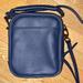 J. Crew Bags | New Jcrew Leather Boxy Shoulder Crossbody Bag Navy W Stripe Strap | Color: Blue | Size: Os