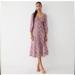 J. Crew Dresses | J.Crew Sweetheart Long-Sleeve Midi Dress In Fete Floral-Sz 6 (Nwt) | Color: Pink | Size: 6